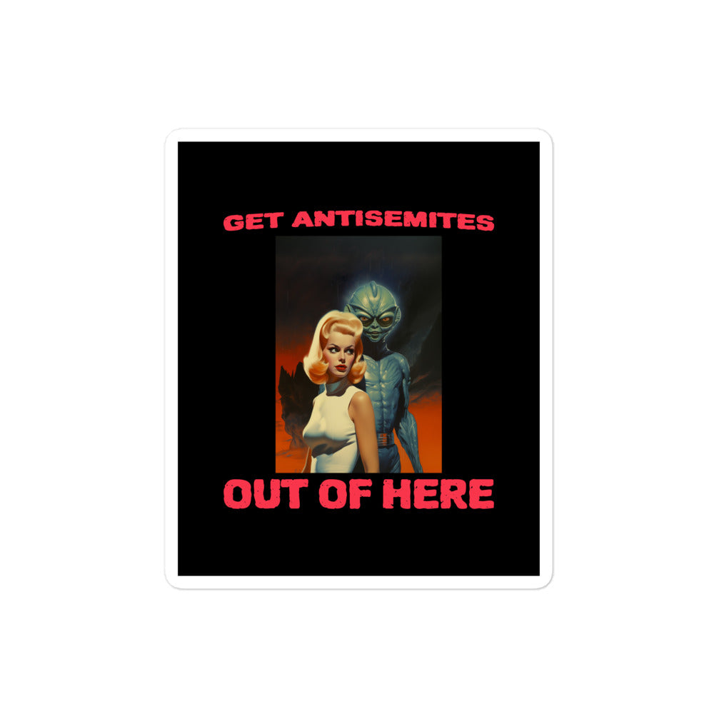 Get Alien Out | Antisemitism | Kiss Cut Sticker Jouparty