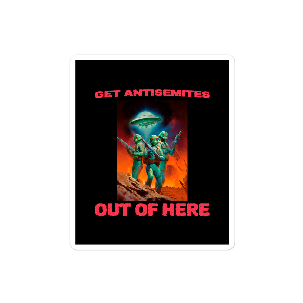 Get Alien Out | Antisemitism | Kiss Cut Sticker Jouparty