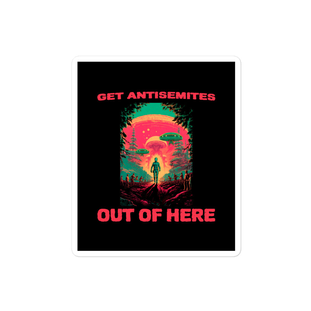 Get Alien Out | Antisemitism | Kiss Cut Sticker Jouparty