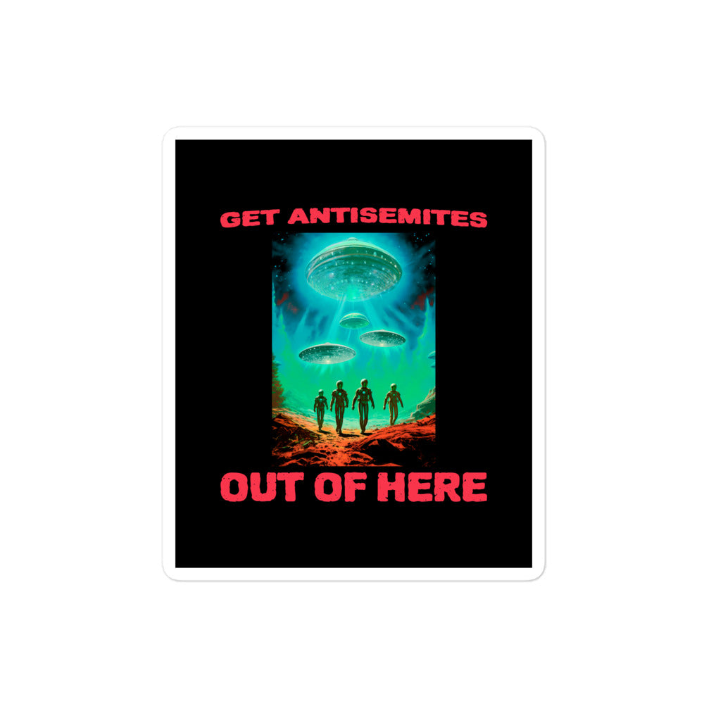 Get Alien Out | Antisemitism | Kiss Cut Sticker Jouparty