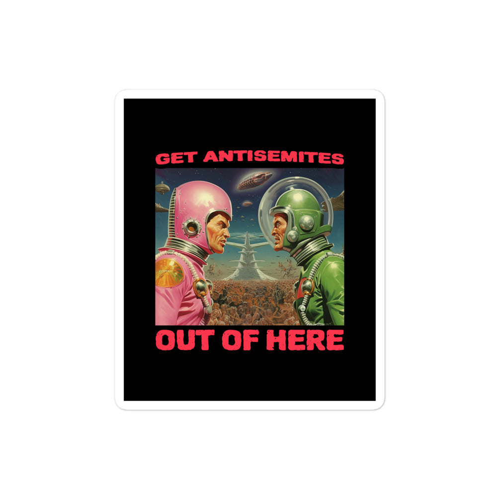 Get Alien Out | Antisemitism | Kiss Cut Sticker Jouparty
