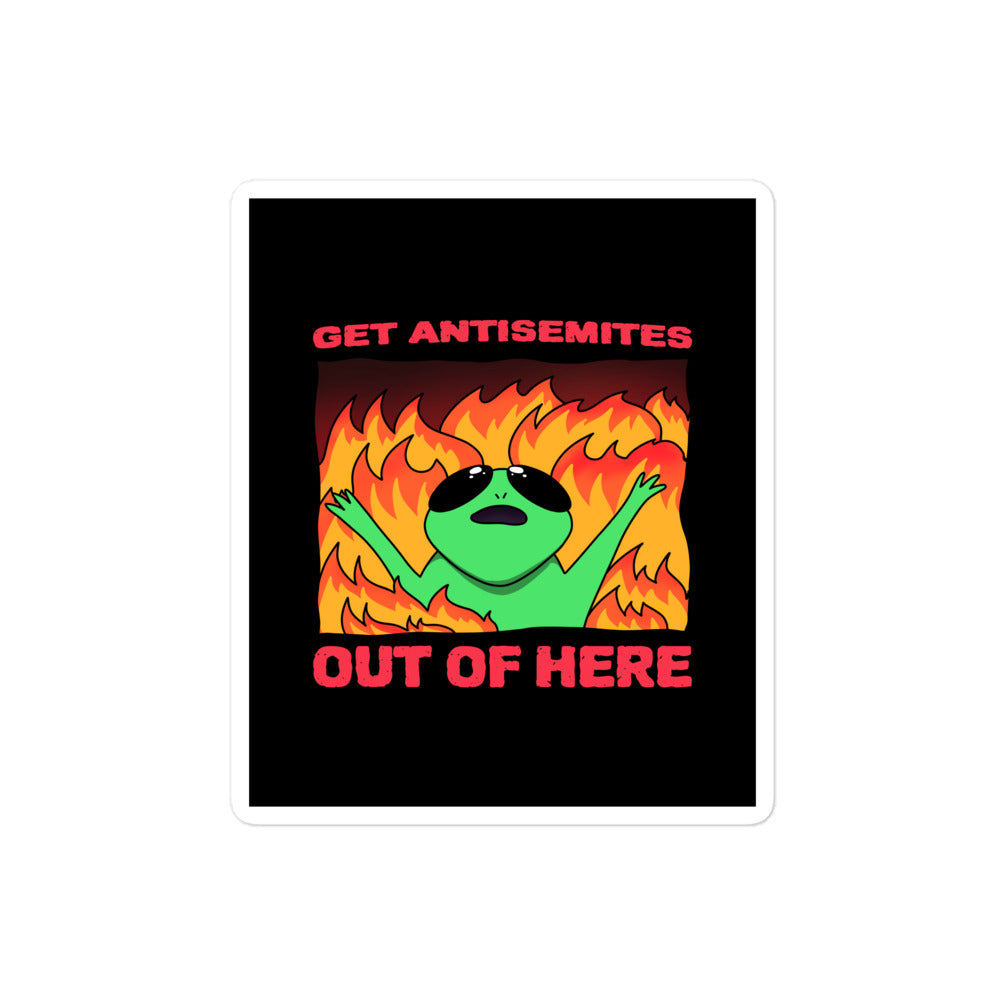 Get Alien Out | Antisemitism | Kiss Cut Sticker Jouparty