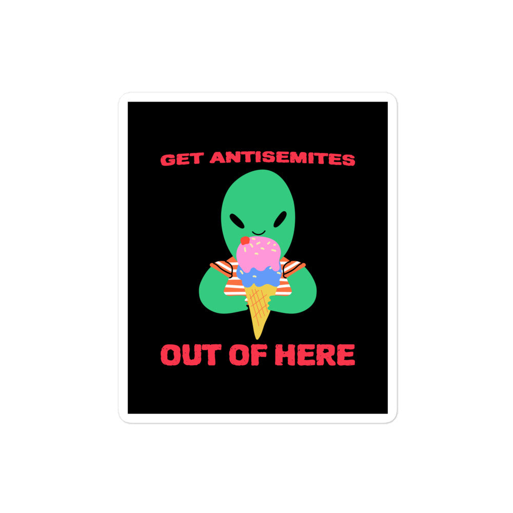 Get Alien Out | Antisemitism | Kiss Cut Sticker Jouparty