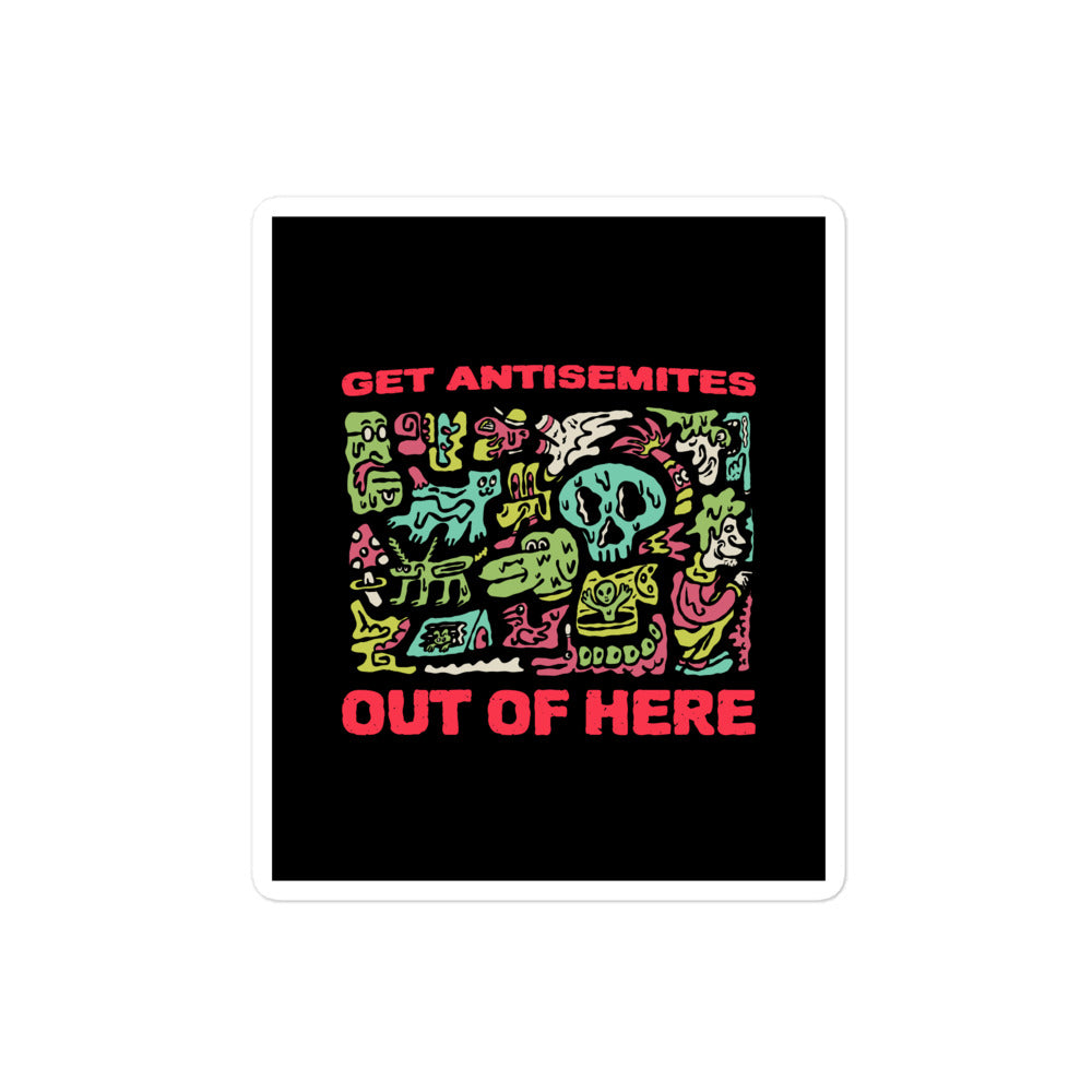 Get Alien Out | Antisemitism | Kiss Cut Sticker Jouparty