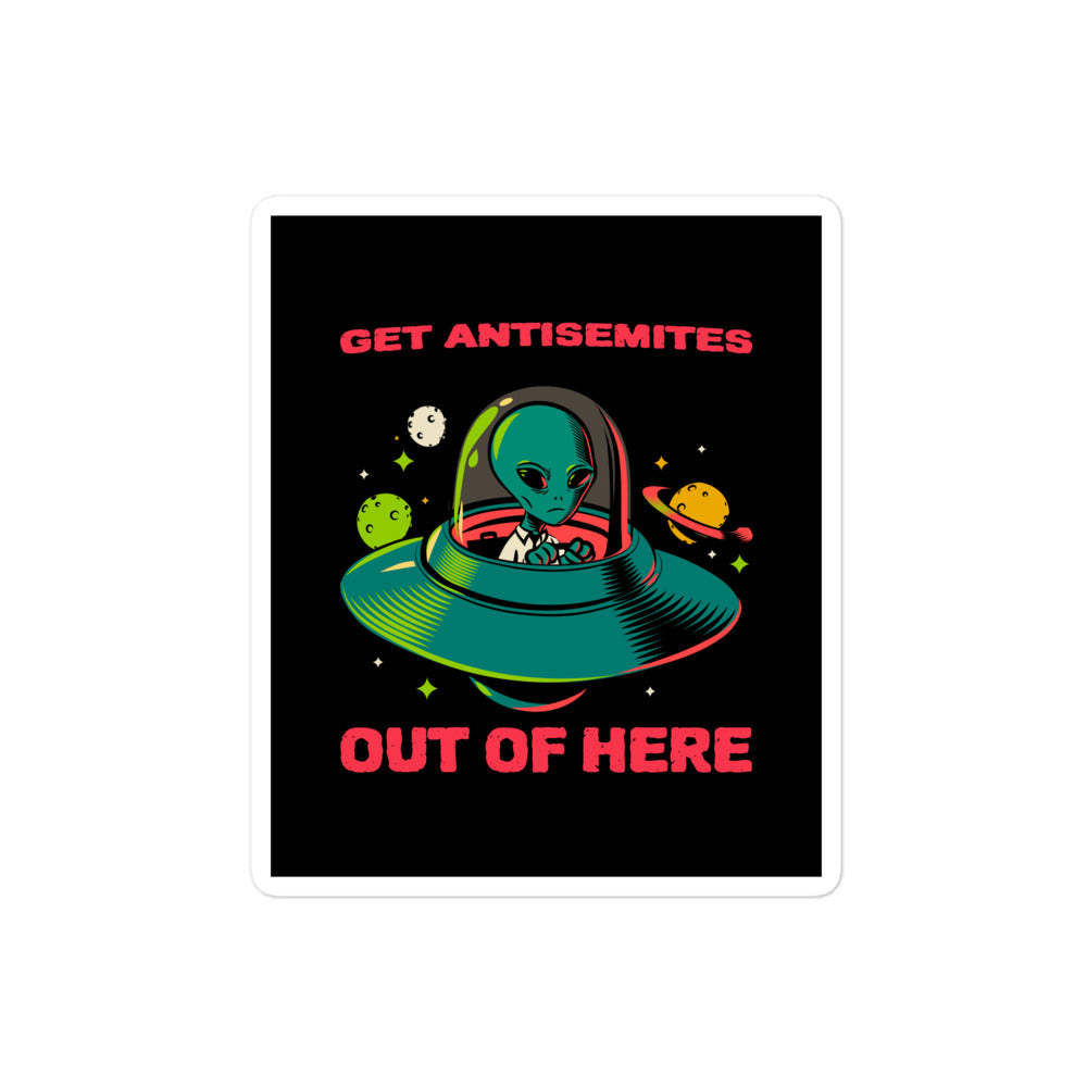 Get Alien Out | Antisemitism | Kiss Cut Sticker Jouparty