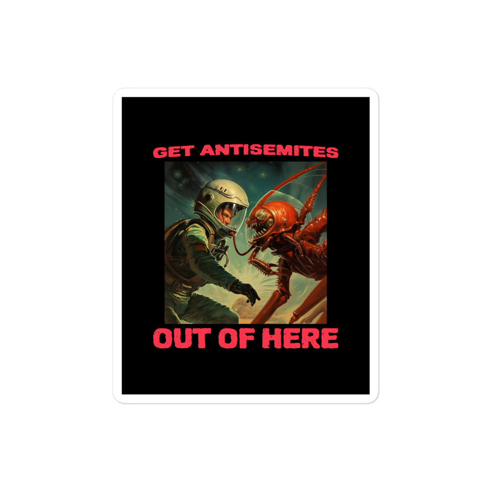 Get Alien Out | Antisemitism | Kiss Cut Sticker Jouparty