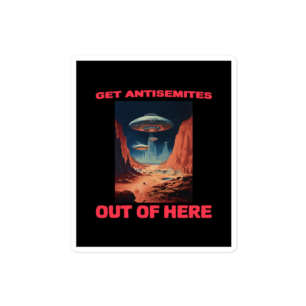 Get Alien Out | Antisemitism | Kiss Cut Sticker Jouparty