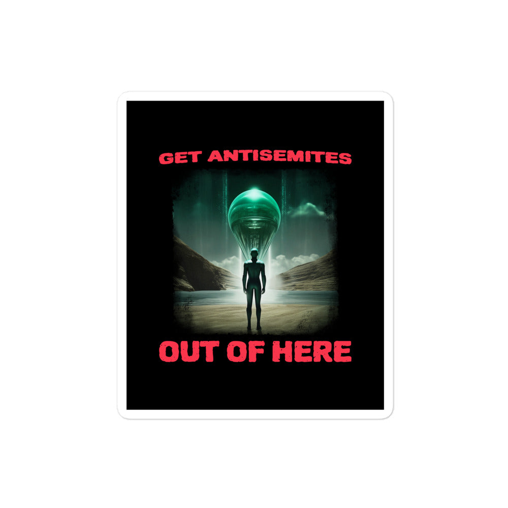 Get Alien Out | Antisemitism | Kiss Cut Sticker Jouparty