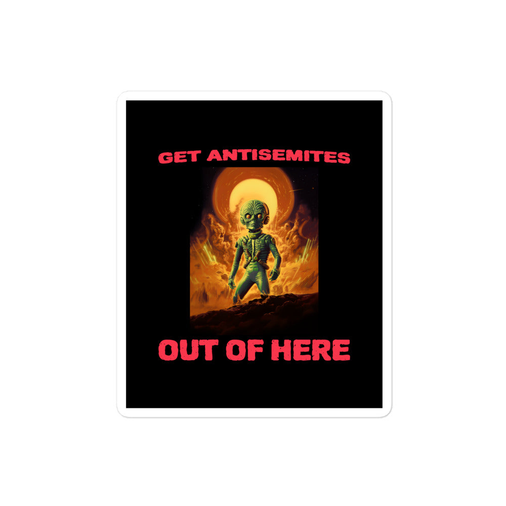 Get Alien Out | Antisemitism | Kiss Cut Sticker Jouparty