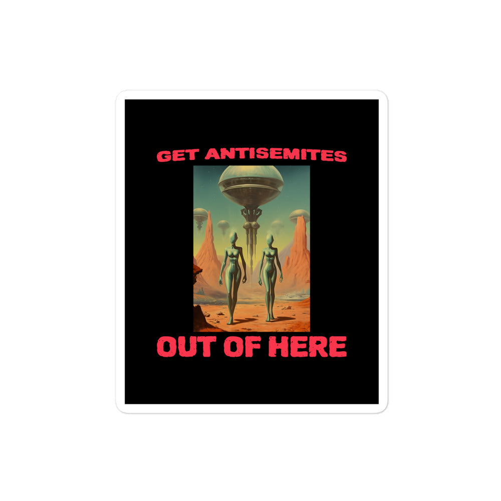 Get Alien Out | Antisemitism | Kiss Cut Sticker Jouparty