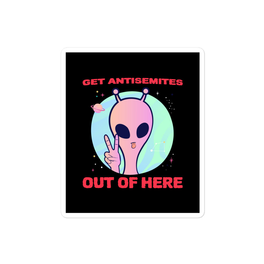 Get Alien Out | Antisemitism | Kiss Cut Sticker Jouparty