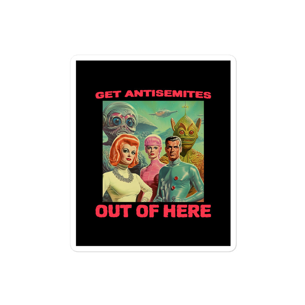 Get Alien Out | Antisemitism | Kiss Cut Sticker Jouparty