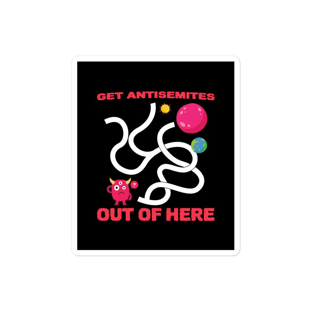 Get Alien Out | Antisemitism | Kiss Cut Sticker Jouparty