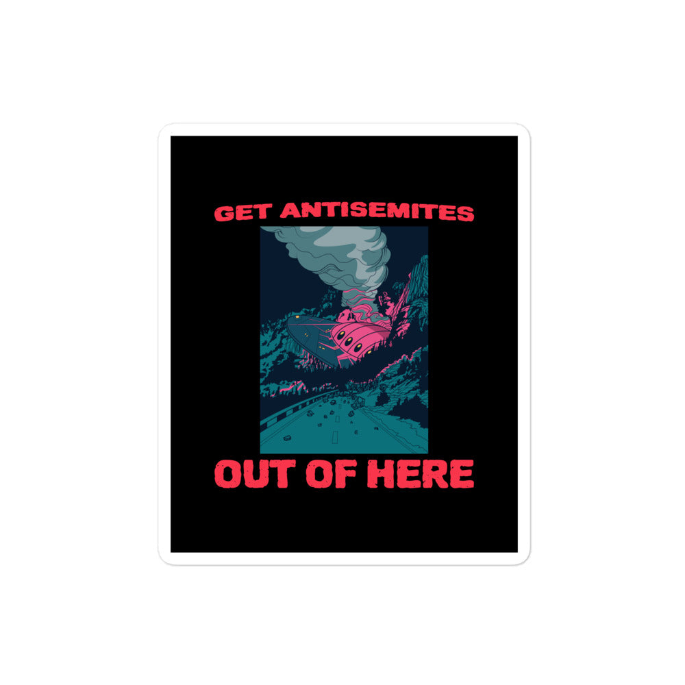 Get Alien Out | Antisemitism | Kiss Cut Sticker Jouparty