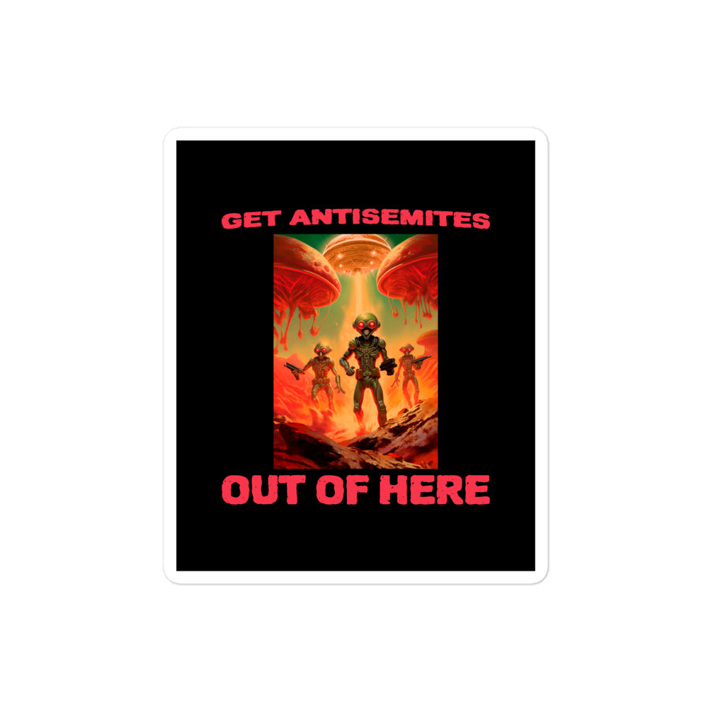 Get Alien Out | Antisemitism | Kiss Cut Sticker Jouparty
