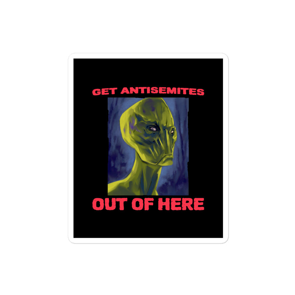 Get Alien Out | Antisemitism | Kiss Cut Sticker Jouparty