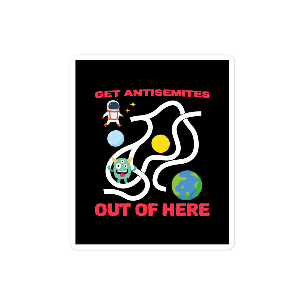 Get Alien Out | Antisemitism | Kiss Cut Sticker Jouparty