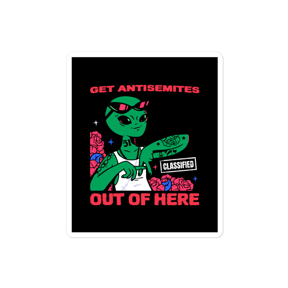 Get Alien Out | Antisemitism | Kiss Cut Sticker Jouparty