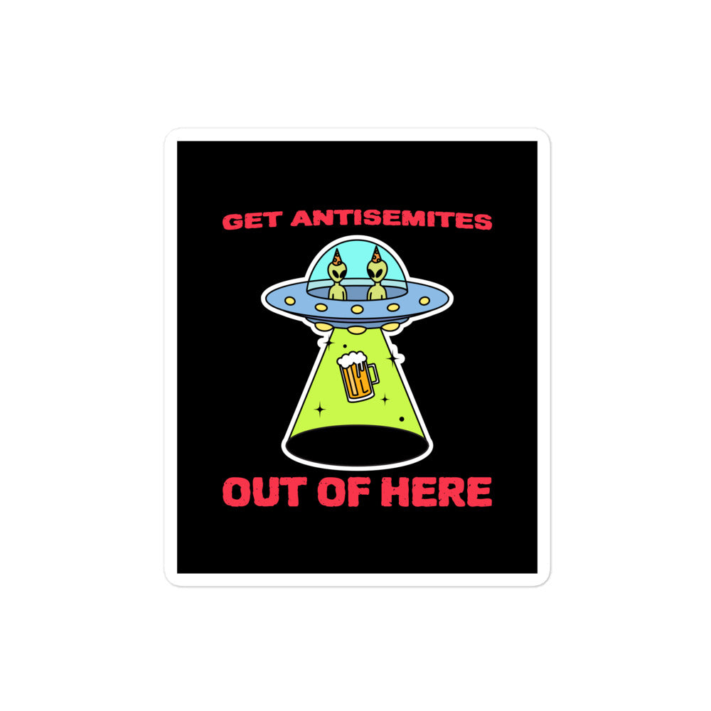 Get Alien Out | Antisemitism | Kiss Cut Sticker Jouparty