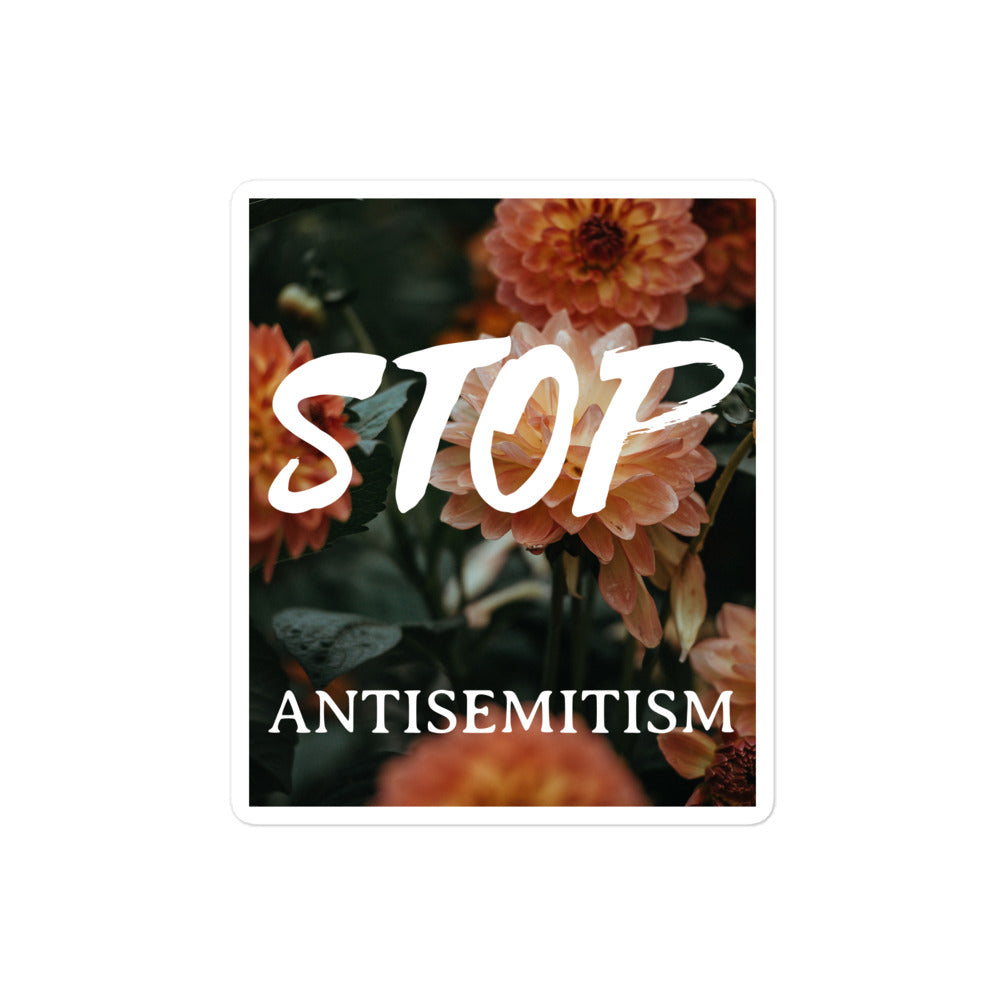 Flower Power | Antisemitism | Kiss Cut Sticker Jouparty