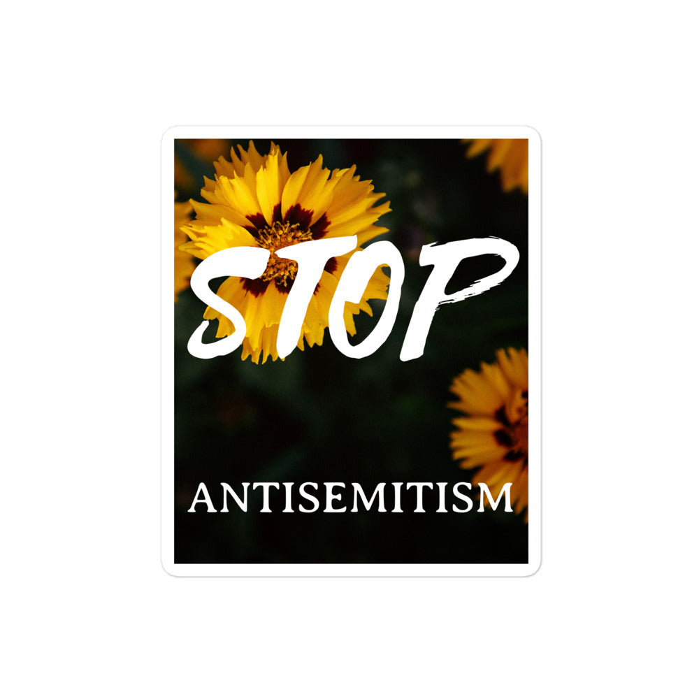 Flower Power | Antisemitism | Kiss Cut Sticker Jouparty