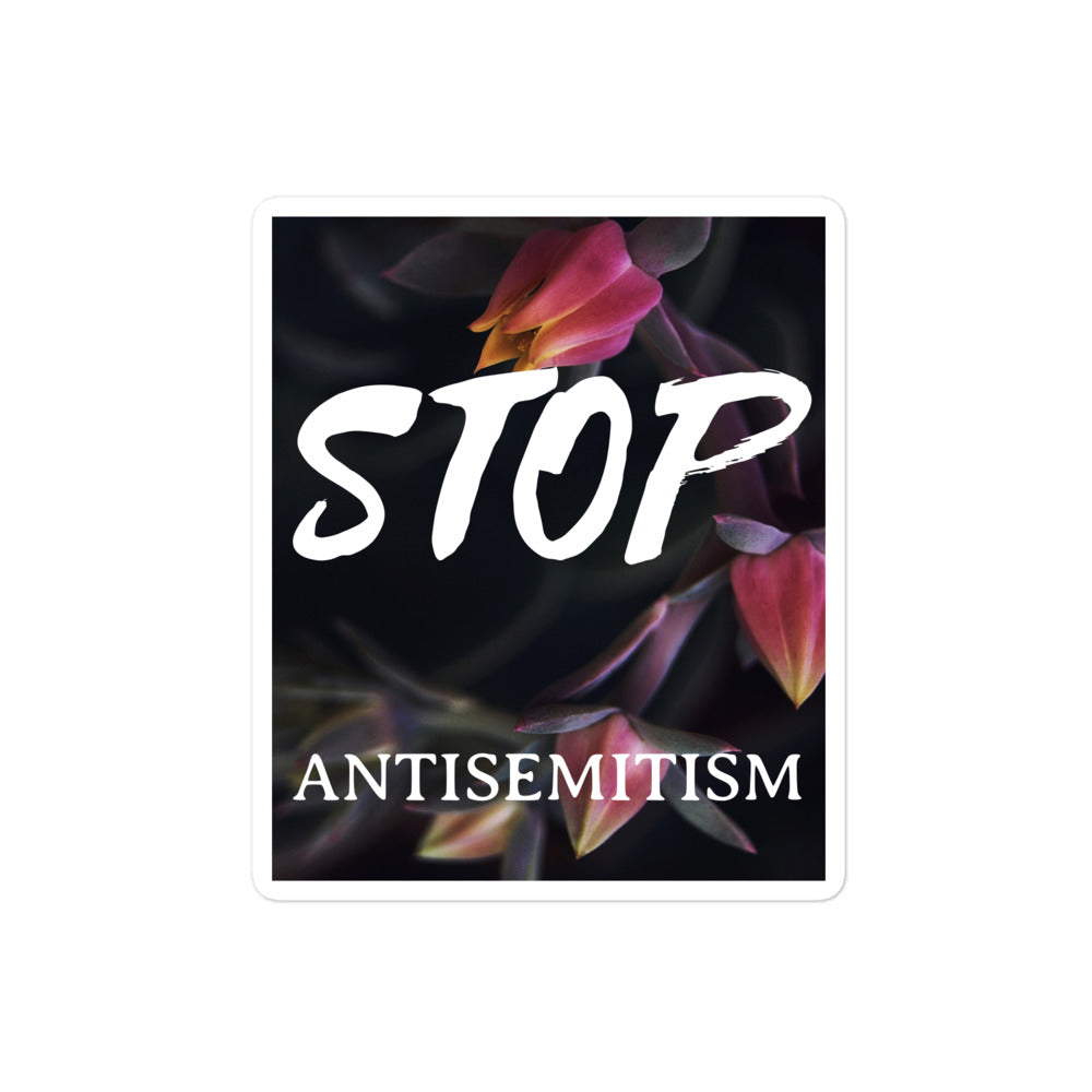 Flower Power | Antisemitism | Kiss Cut Sticker Jouparty