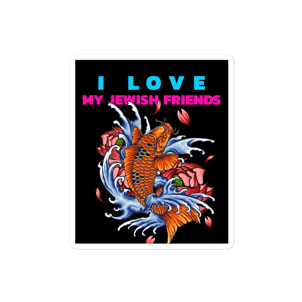 I Love My Jewish Friends | Kiss Cut Sticker