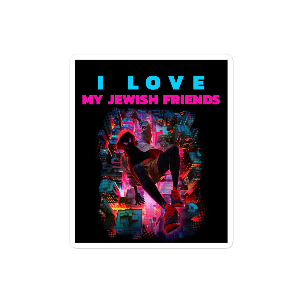I Love My Jewish Friends | Kiss Cut Sticker Jouparty