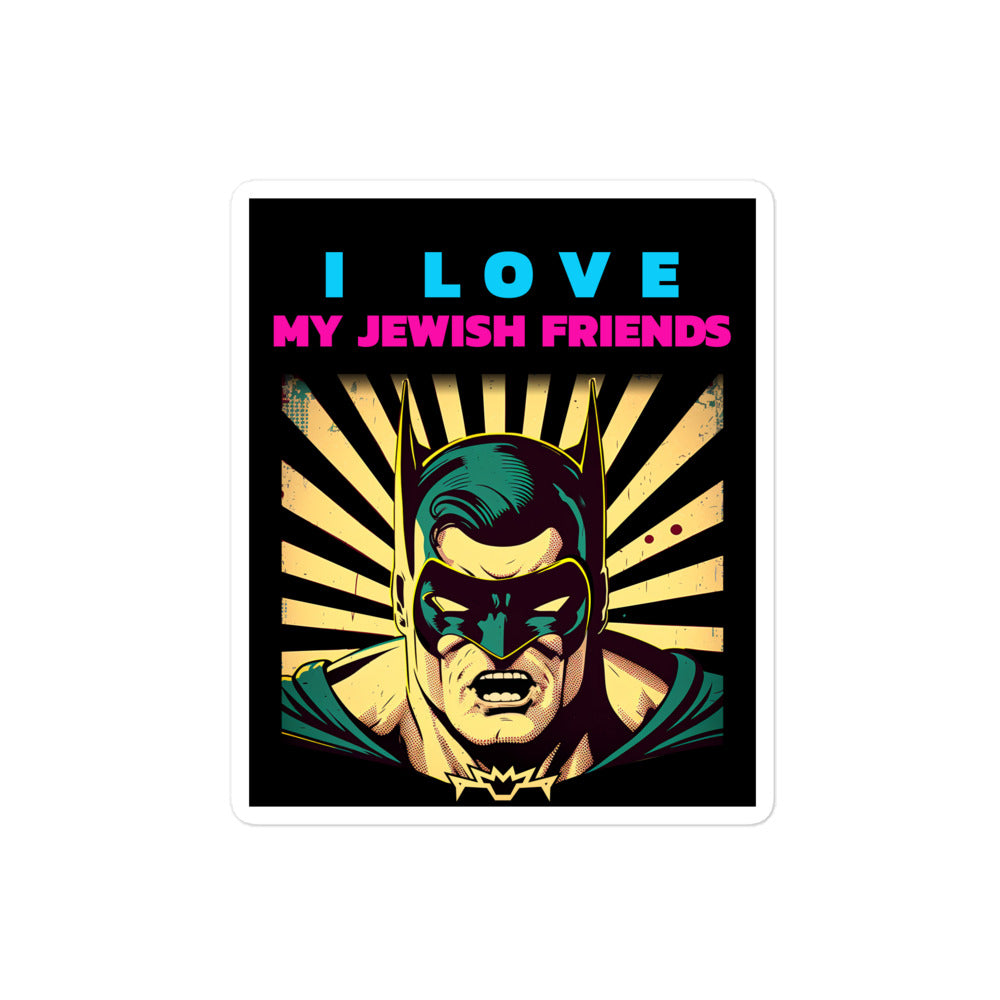 I Love My Jewish Friends | Kiss Cut Sticker