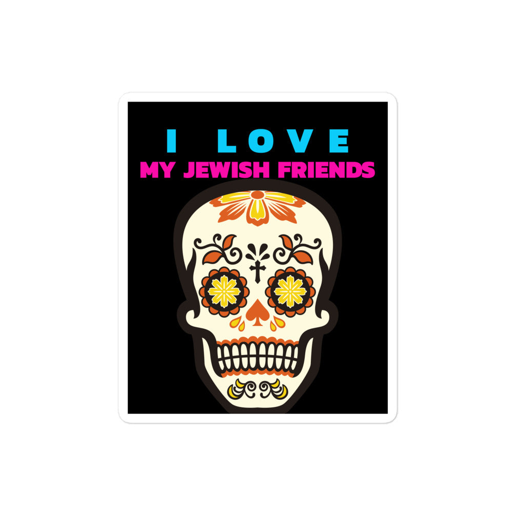 I Love My Jewish Friends | Kiss Cut Sticker Jouparty