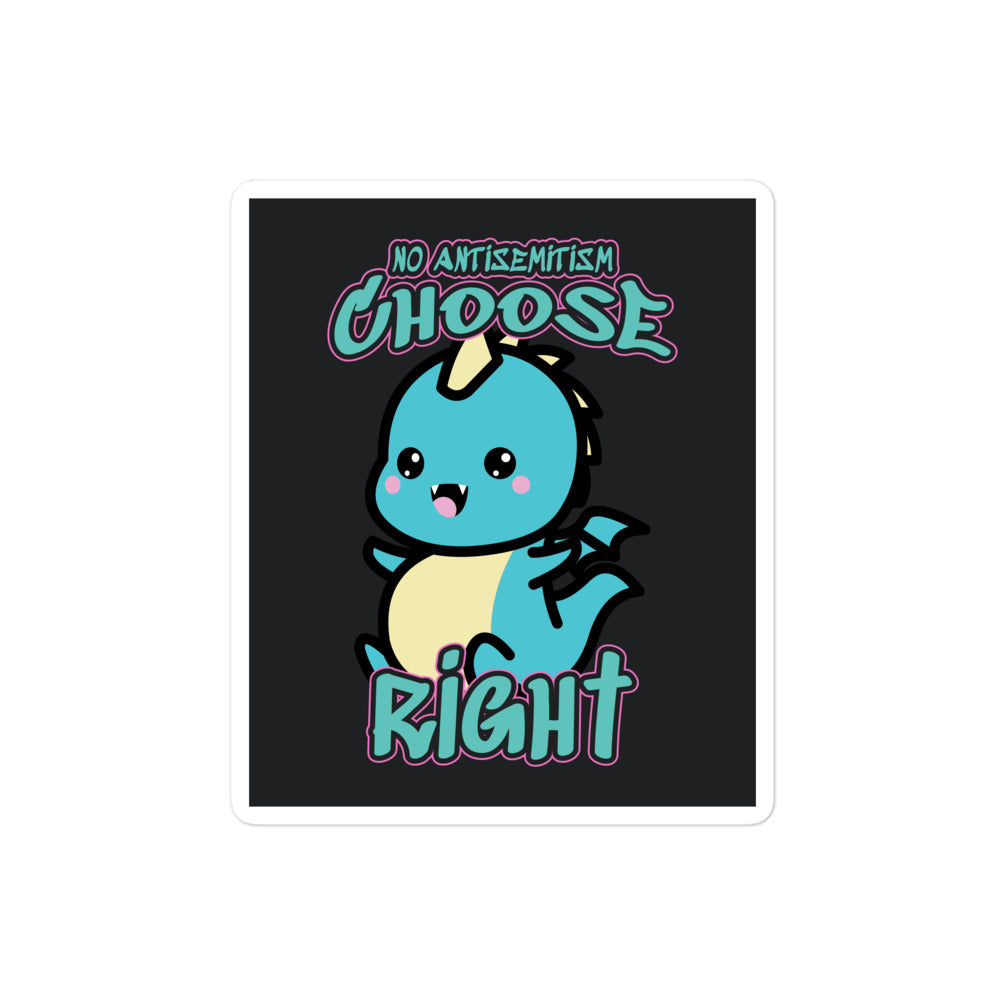 Choose Right | Antisemitism | Kiss Cut Sticker Jouparty