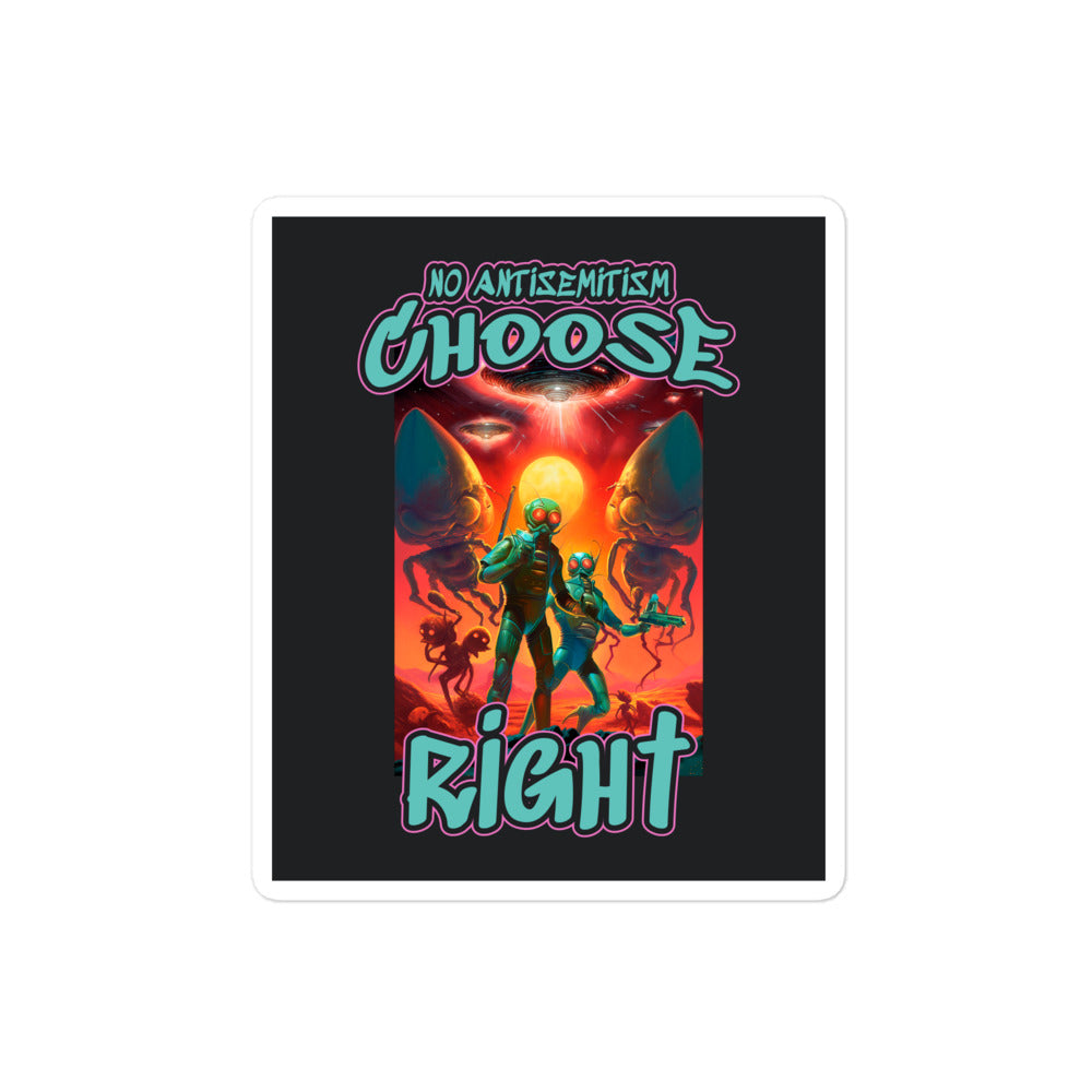 Choose Right | Antisemitism | Kiss Cut Sticker Jouparty