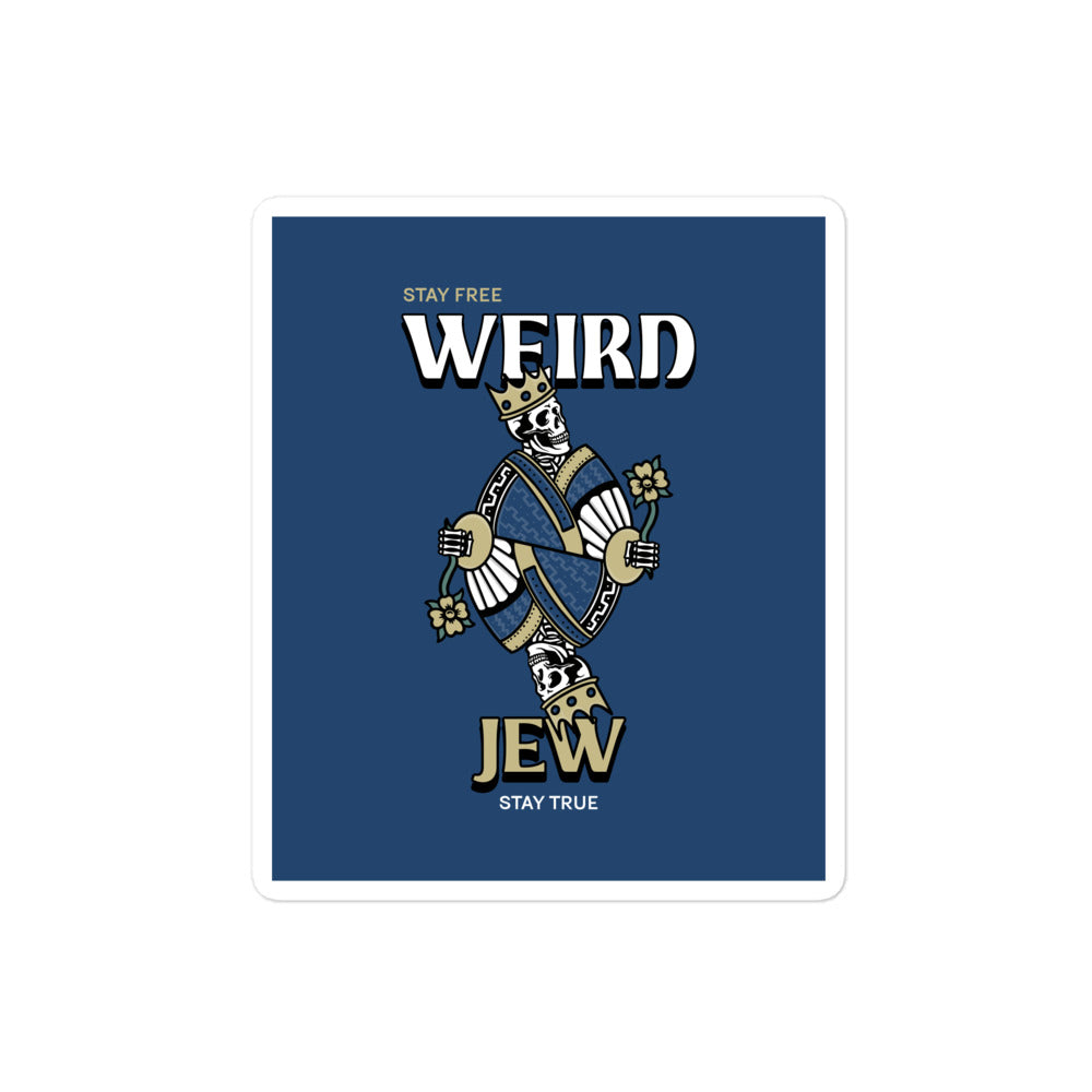 Weird Jew | Kiss Cut Sticker Jouparty