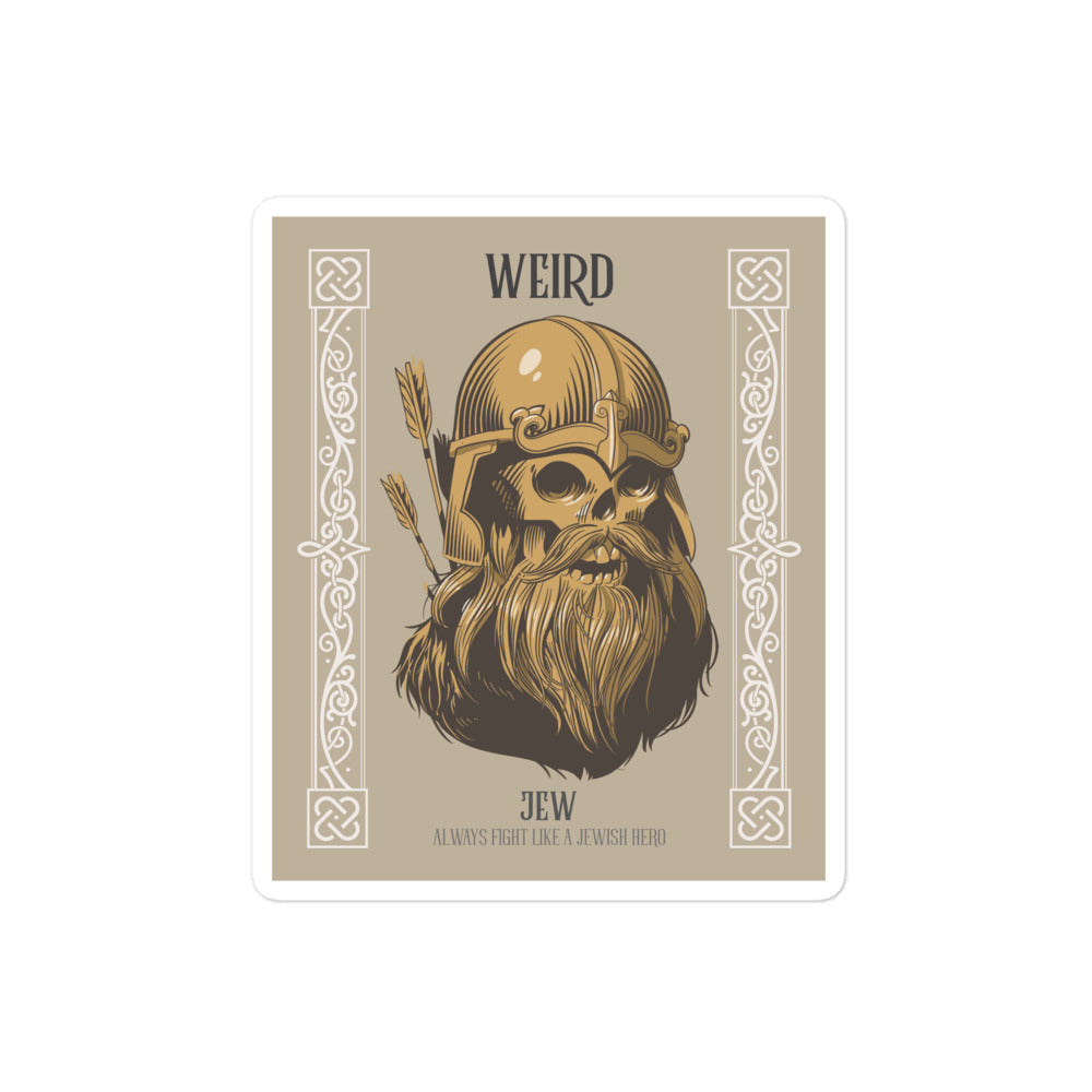 Weird Jew | Kiss Cut Sticker Jouparty