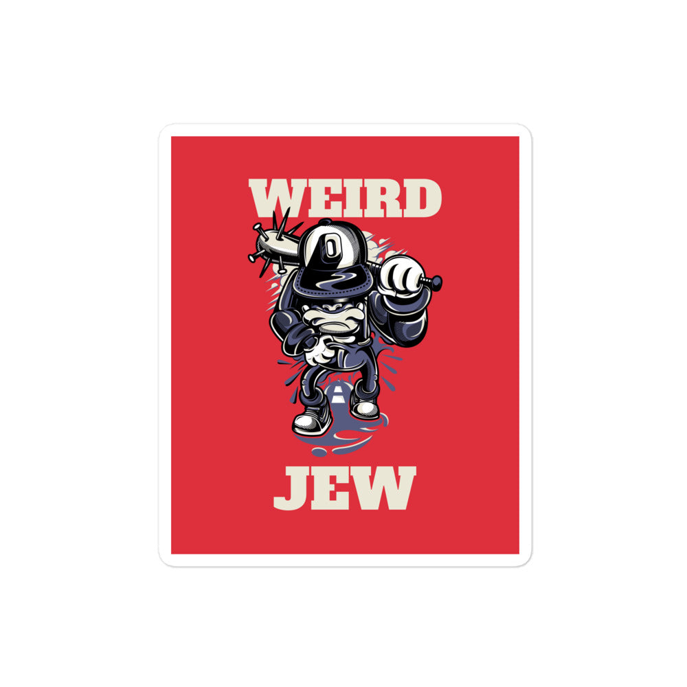 Weird Jew | Kiss Cut Sticker Jouparty
