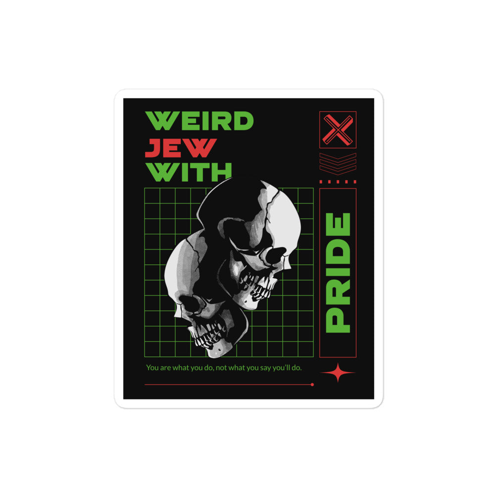 Weird Jew | Kiss Cut Sticker Jouparty