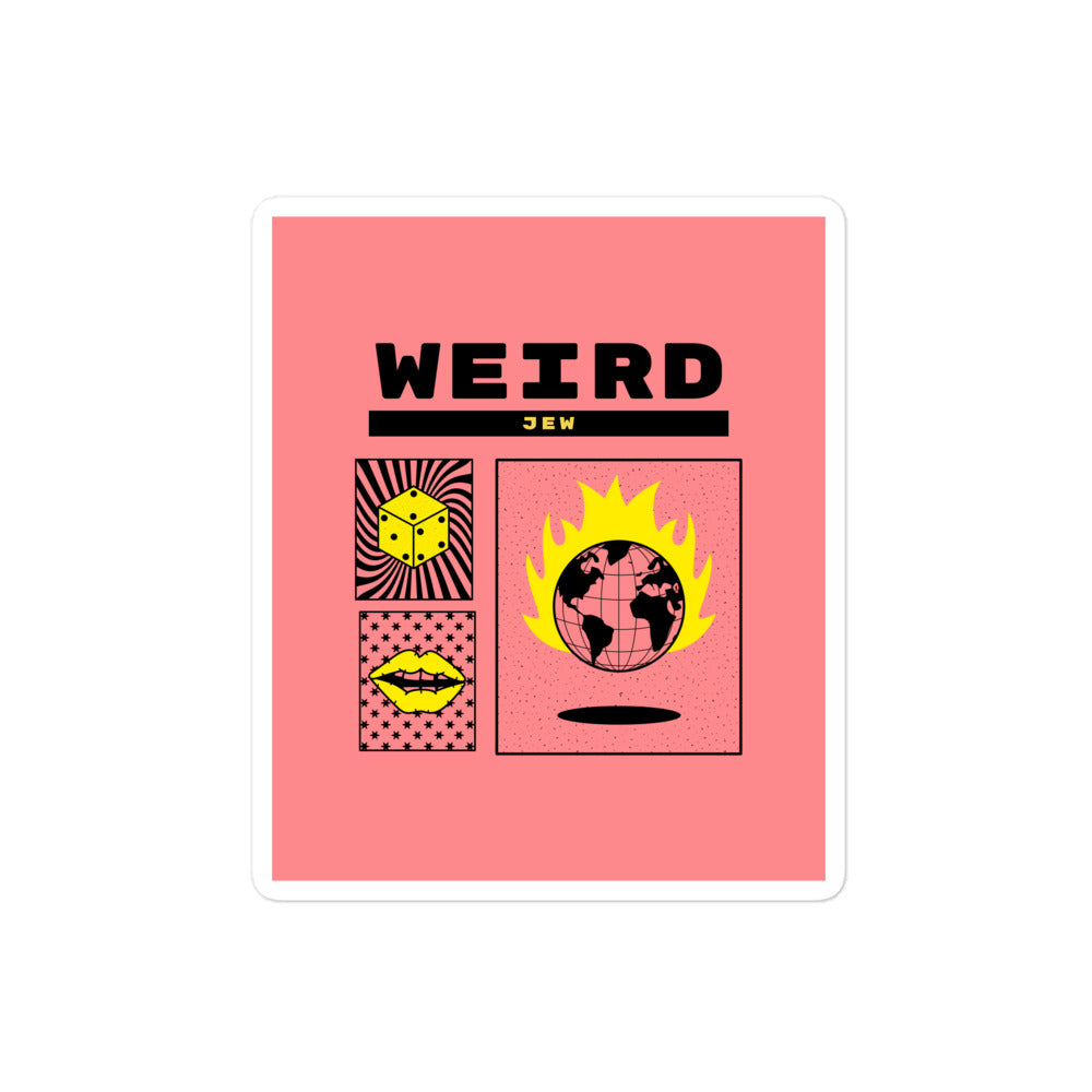 Weird Jew | Kiss Cut Sticker Jouparty