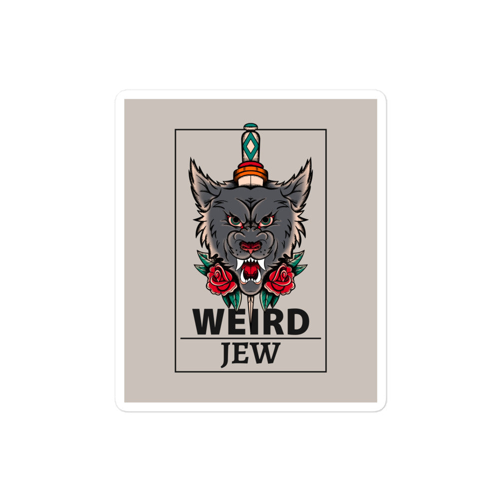 Weird Jew | Kiss Cut Sticker Jouparty