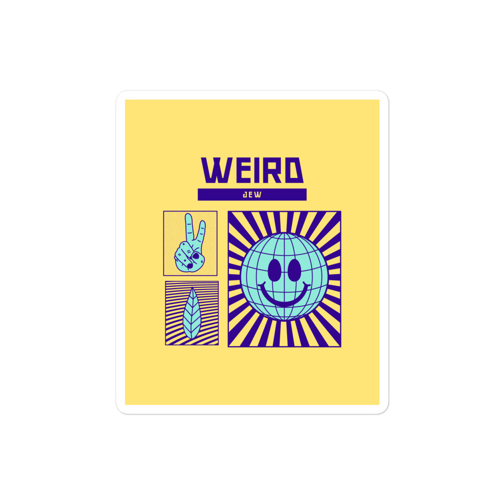 Weird Jew | Kiss Cut Sticker Jouparty