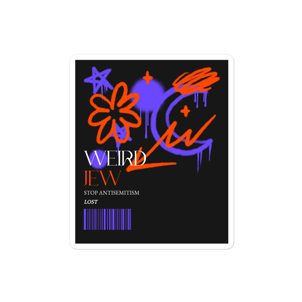 Weird Jew | Kiss Cut Sticker Jouparty