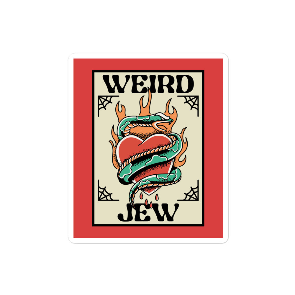 Weird Jew | Kiss Cut Sticker Jouparty