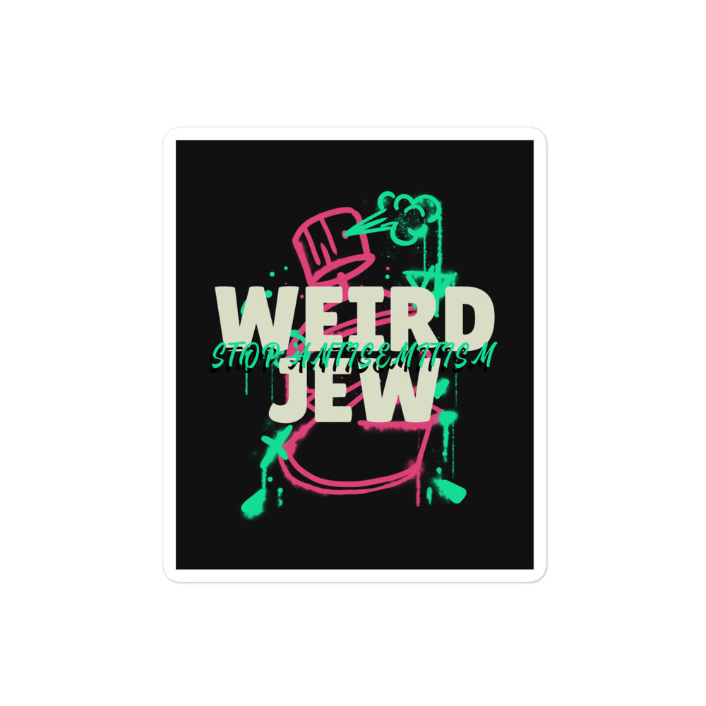 Weird Jew | Kiss Cut Sticker Jouparty