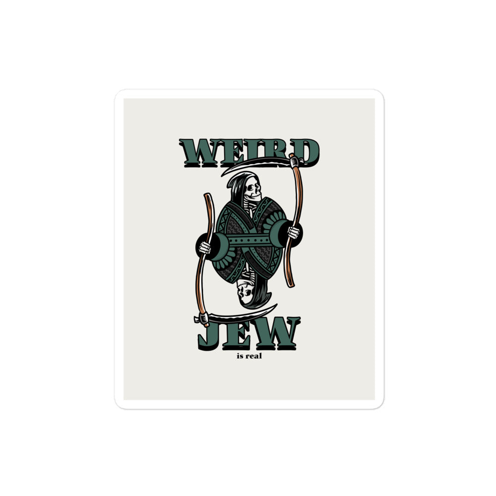 Weird Jew | Kiss Cut Sticker Jouparty