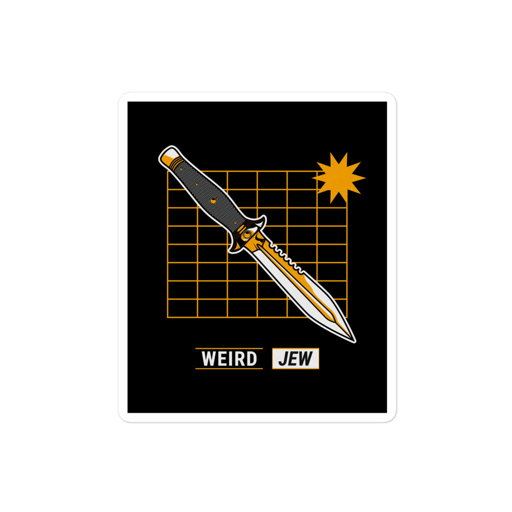 Weird Jew | Kiss Cut Sticker Jouparty