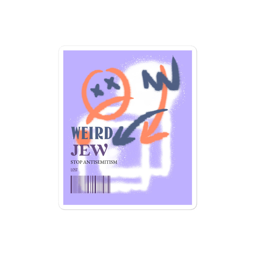 Weird Jew | Kiss Cut Sticker Jouparty