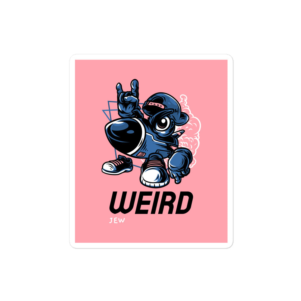 Weird Jew | Kiss Cut Sticker Jouparty