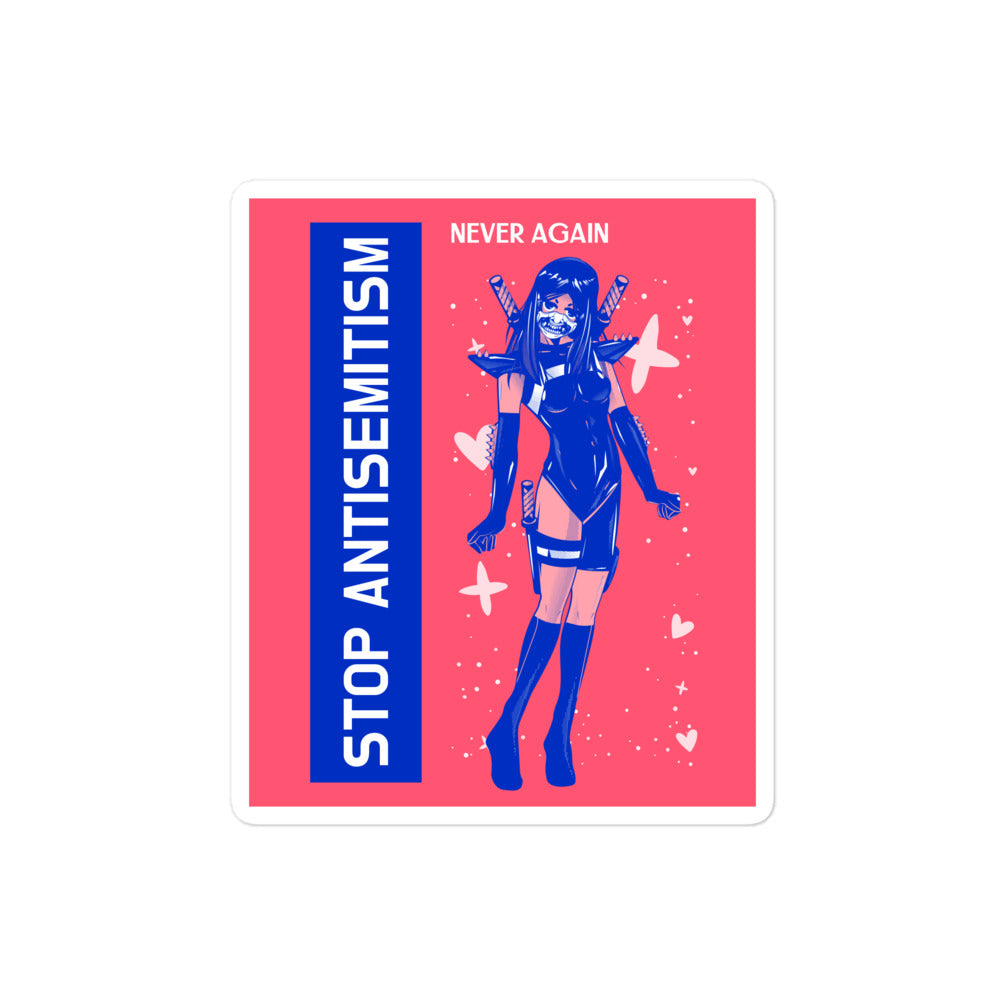 Girl Book | Antisemitism | Kiss Cut Sticker Jouparty
