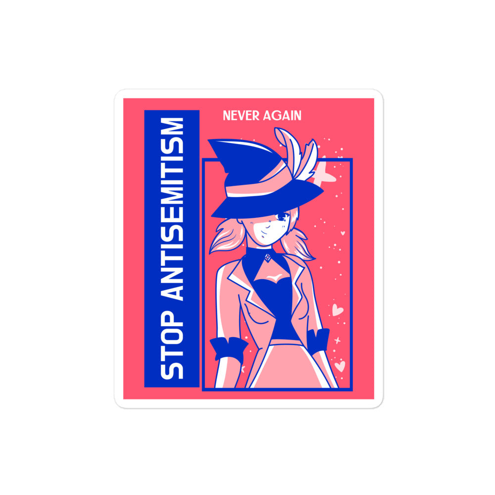 Girl Book | Antisemitism | Kiss Cut Sticker Jouparty