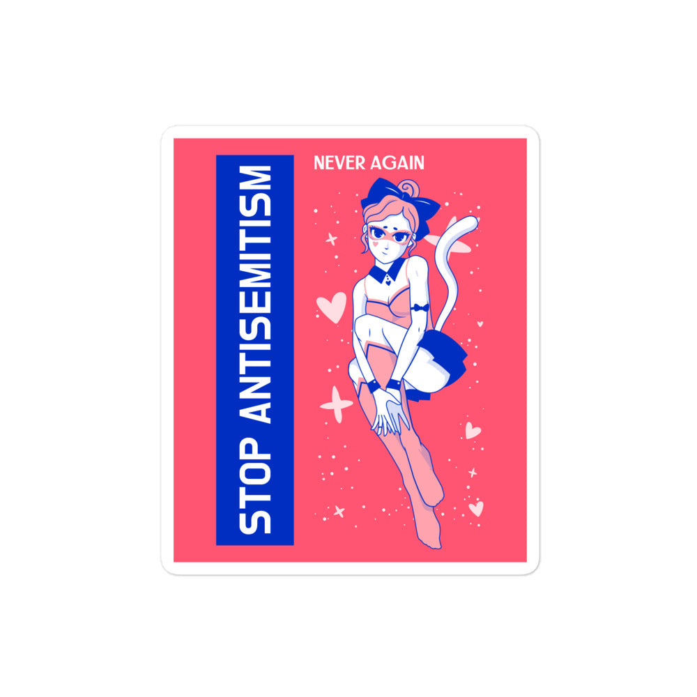 Girl Book | Antisemitism | Kiss Cut Sticker Jouparty