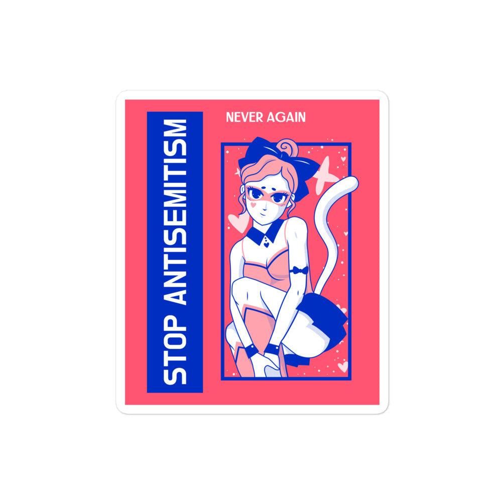 Girl Book | Antisemitism | Kiss Cut Sticker Jouparty